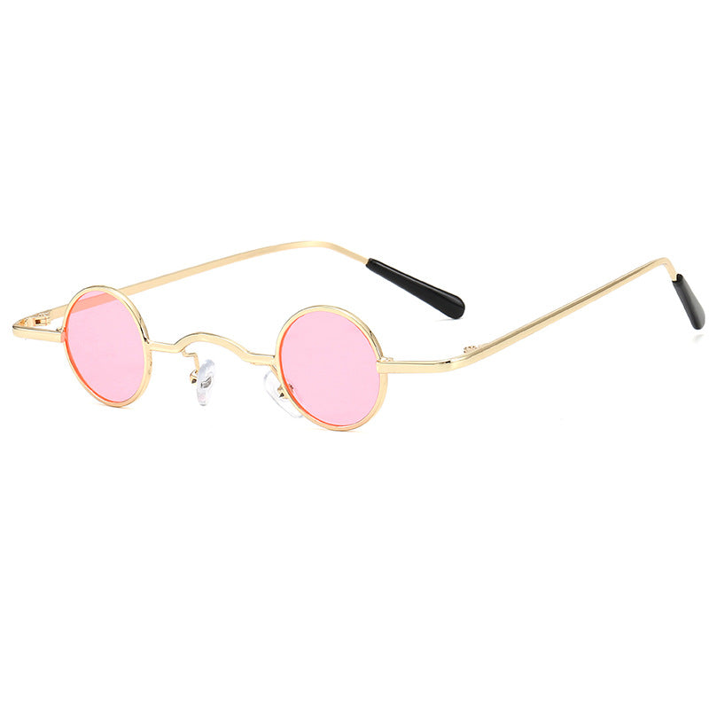 Damen modische runde Brille mit filigranem Metallrahmen Brehn