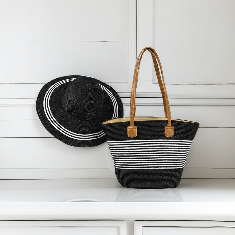 Strandtasche mit Bunten Streifen Brehn