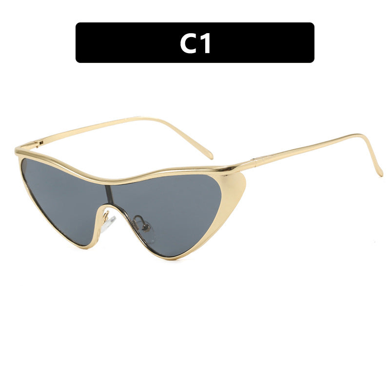 Damen extravagant geformte Sonnenbrille mit schützendem UV-Filter Brehn