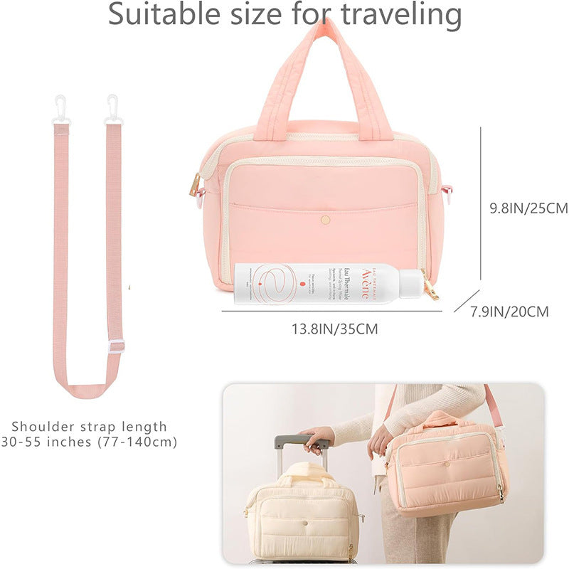 Multifunktionale Reisekosmetiktasche mit Zusätzlichen Fächern Brehn