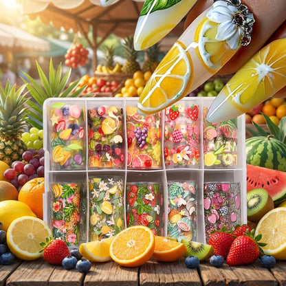 Frucht-Themen-Nagelkunst-Dekorationsset