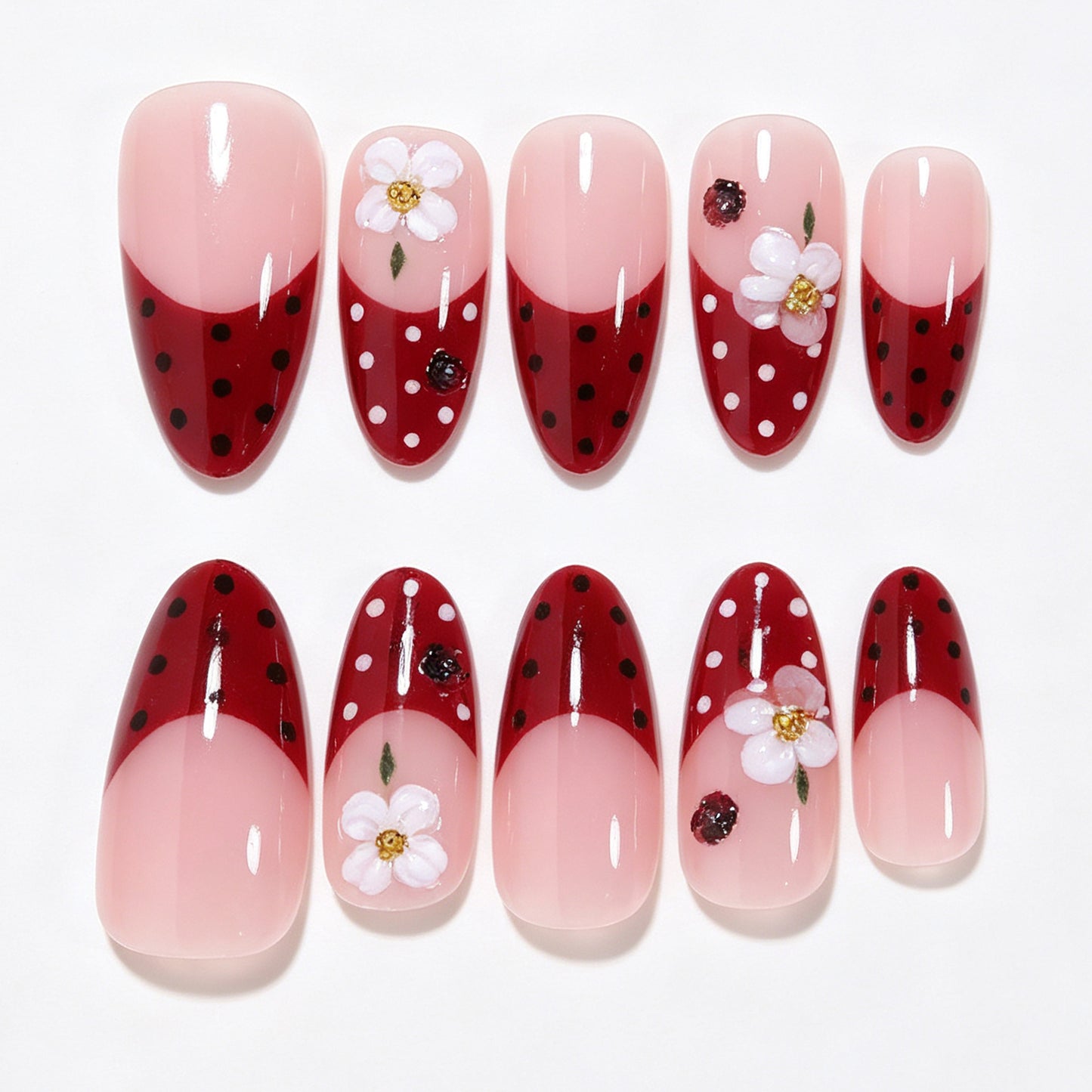 Elegantes florales Nageldesign Brehn