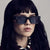 Damen modische quadratische Sonnenbrille mit markantem Design Brehn