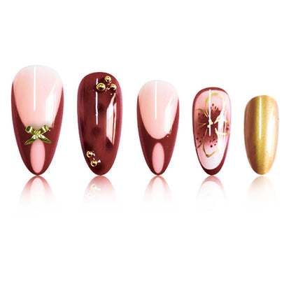 Dekorative 3D Nagelkunst Extensions Brehn