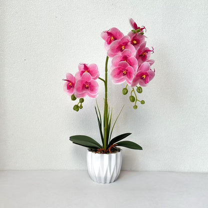 Lebensechte Orchideen-Dekorationspflanze