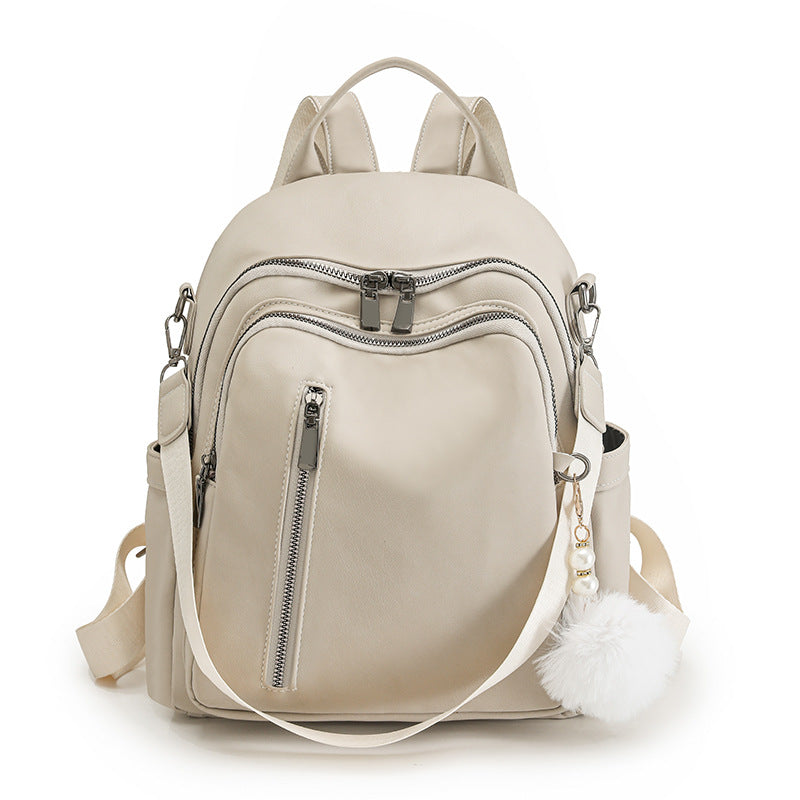 Stilvoller Multi-Taschen Kunstleder Rucksack Brehn