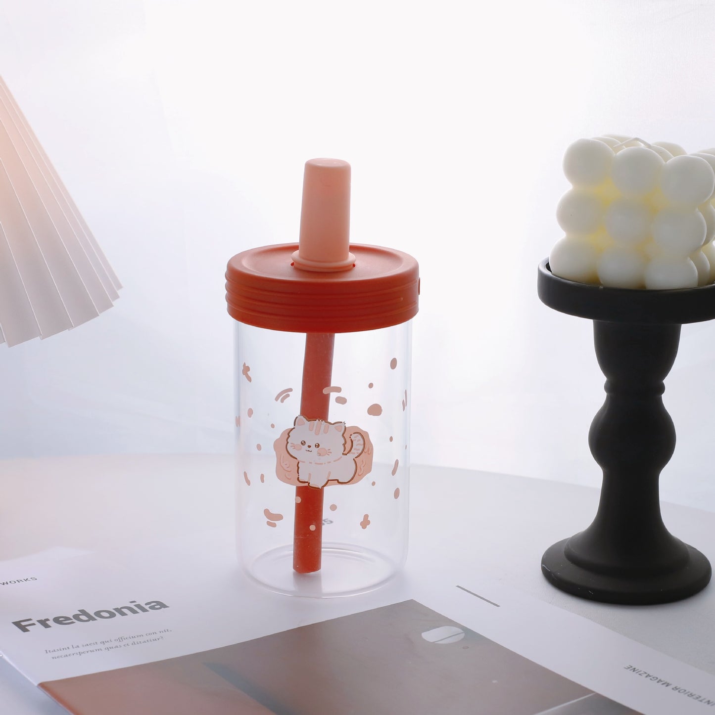 Damen kreativer Trinkbehälter mit praktischer Silikon-Oberfläche und verspieltem Tierdesign Brehn