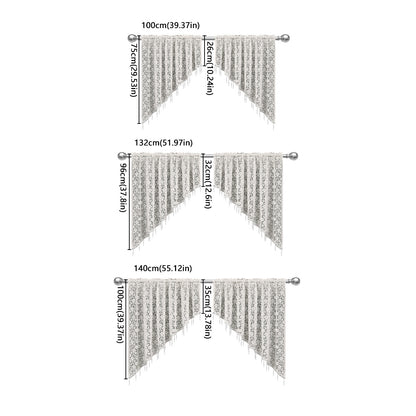 Elegante Spitzen durchsichtige Fenster-Wertung