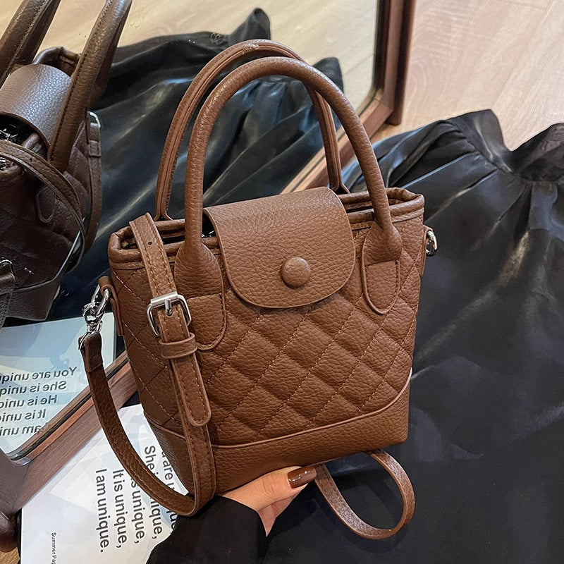 Gepolsterte Mini-Top-Handle-Handtasche Brehn