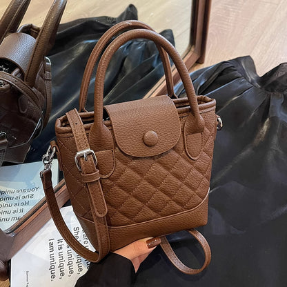 Gepolsterte Mini-Top-Handle-Handtasche Brehn