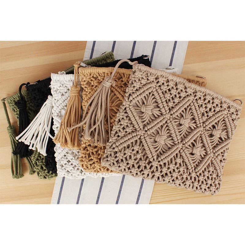 Makramee Clutch mit Filigranem Design Brehn