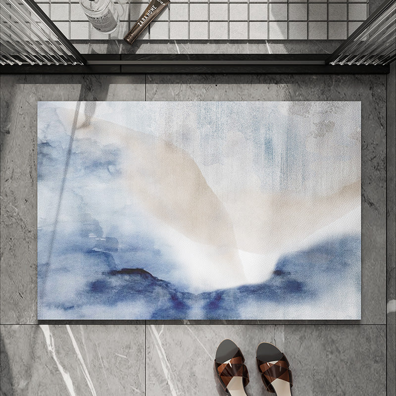 Künstlerische Aquarell Badmatte Brehn