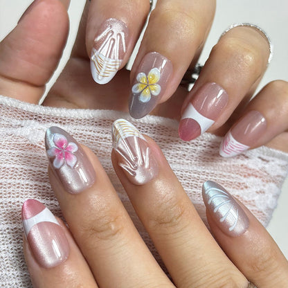Künstlerisches Press-On Nagelspitzen-Set Brehn