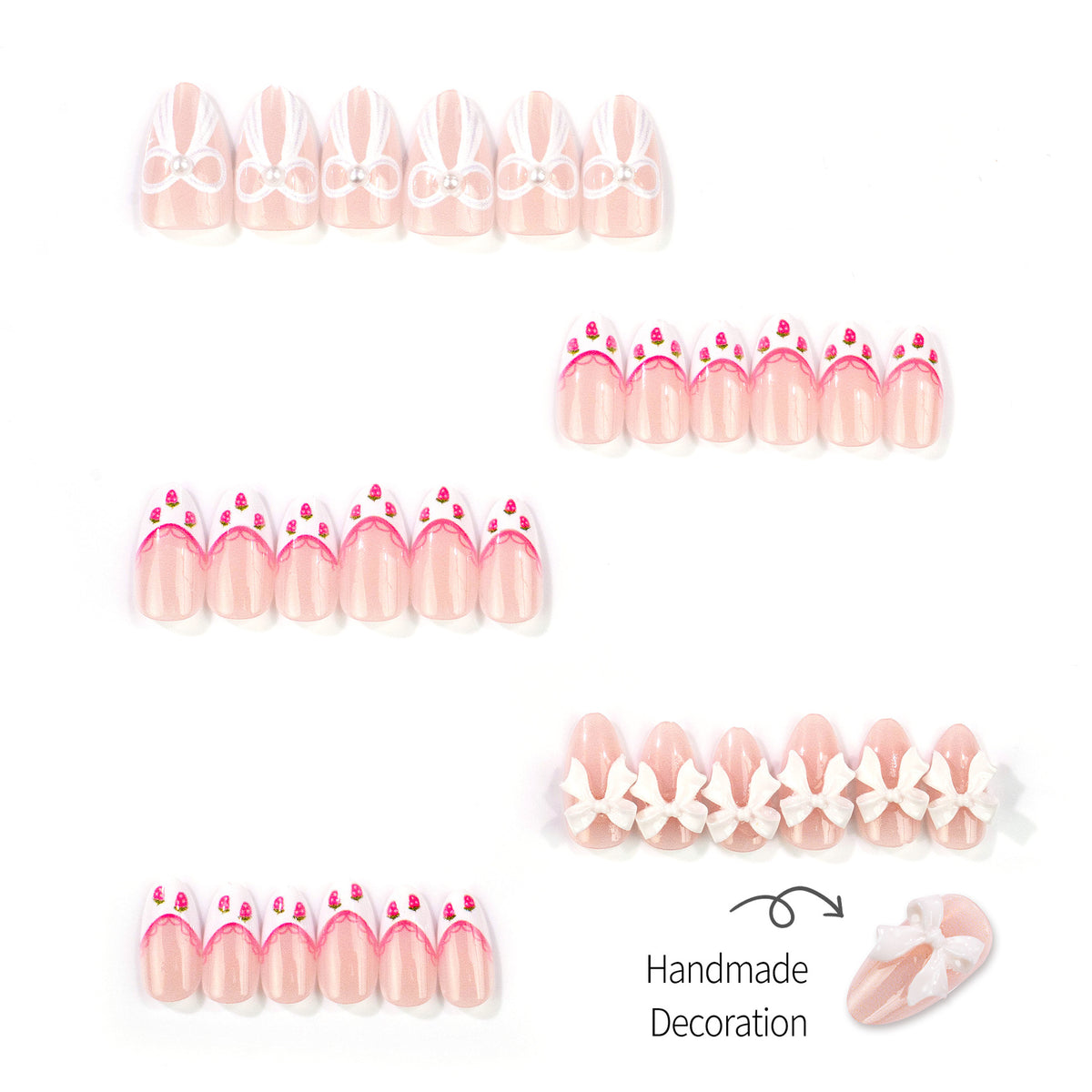 Manuelles dekoratives Aufkleber-Nagelkunst-Set