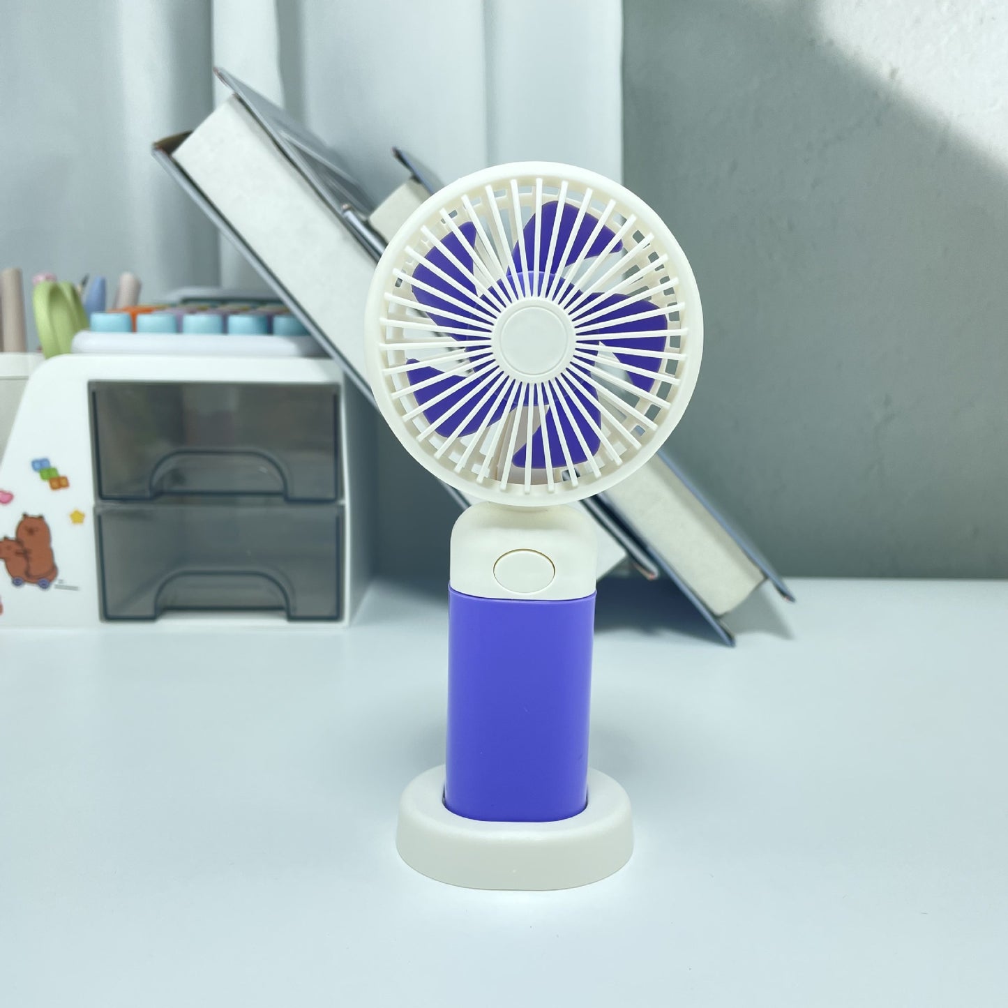 Damen Tragbarer Tischventilator mit USB-Anschluss und flexiblem Neigungswinkel Brehn