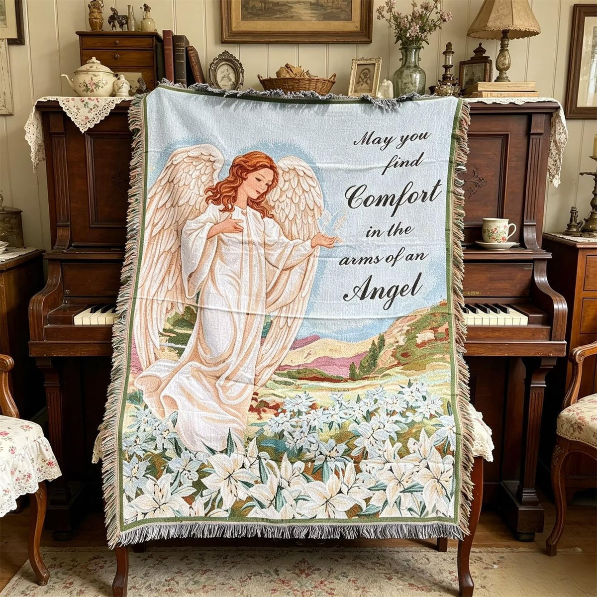 Inspirierende Wandteppich-Wurfdecke