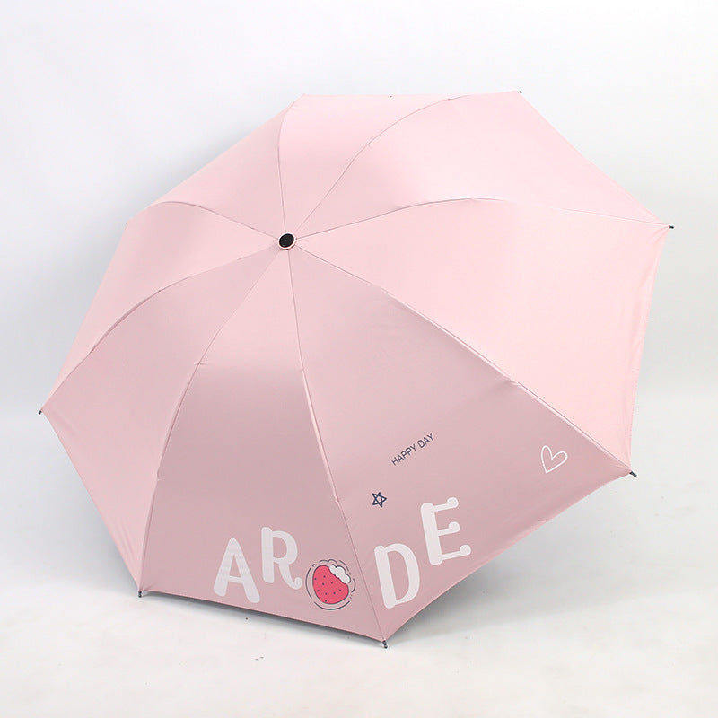 Damen Faltbarer Regenschirm mit fröhlichem Design Brehn