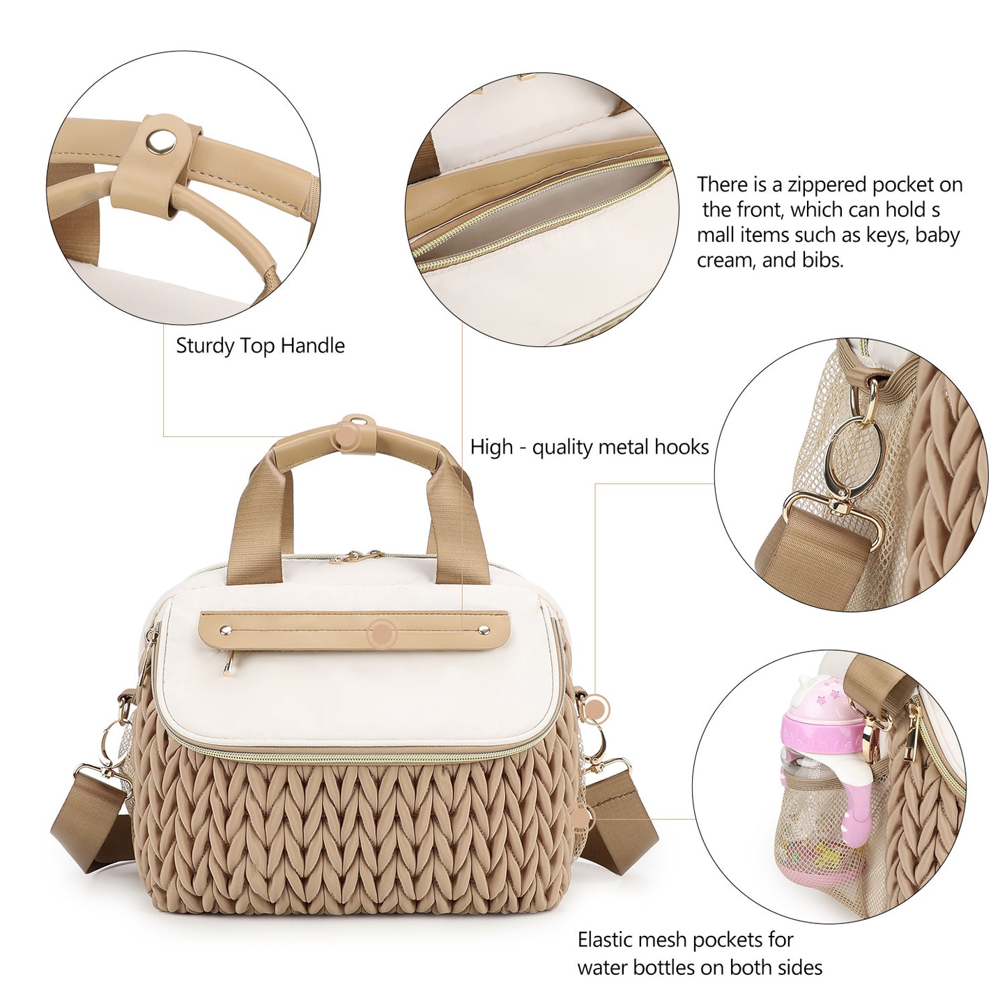 Modulare Handtasche mit Geflochtenem Design Brehn