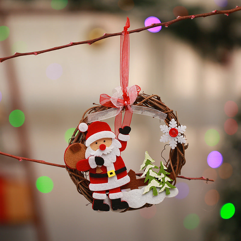 Dekorativer Weihnachtskranz mit Rentier-Motiv Brehn