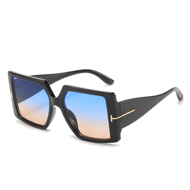 Oversized Geometrische Schild Sonnenbrille Brehn