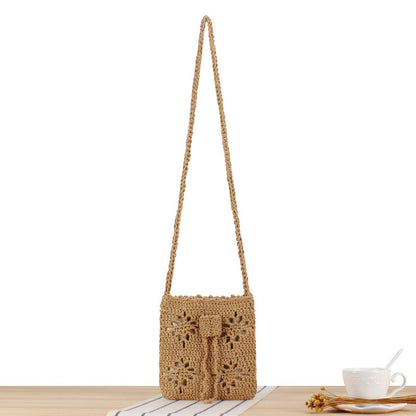 Handgefertigte Häkelumhängetasche mit Floralem Design Brehn