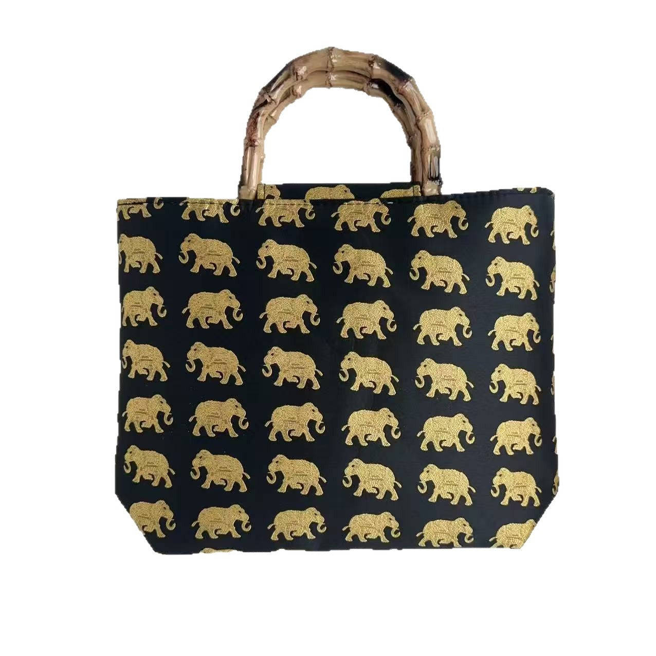 Stilvolle Baumwolltasche mit Bambusgriffen Brehn