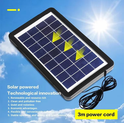 Damen tragbarer Solar-Ventilator mit integrierter LED-Beleuchtung Brehn
