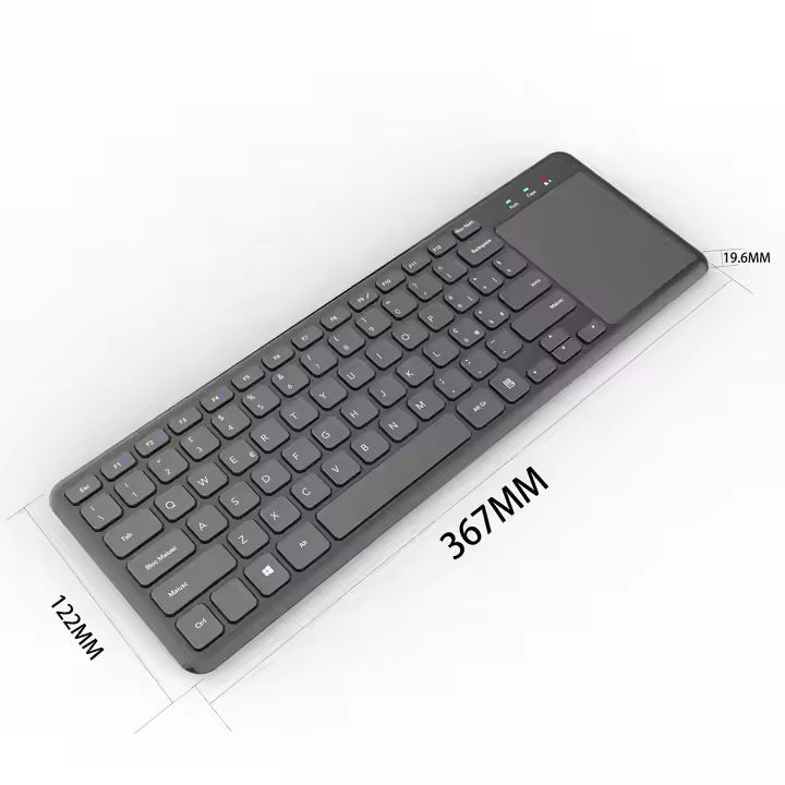 Ultra-Schlanke Kabellose Tastatur mit Touchpad Brehn