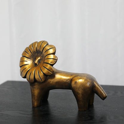Künstlerische Löwenfigur