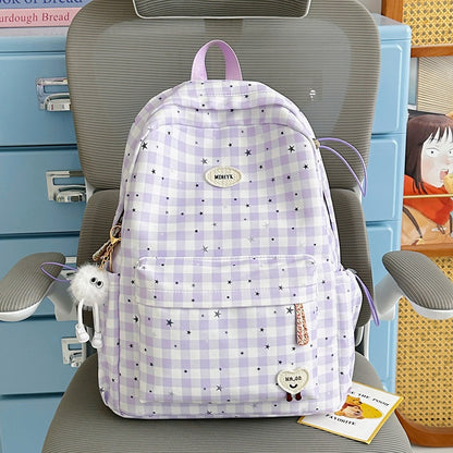 Stylischer kariert Mini Rucksack Brehn