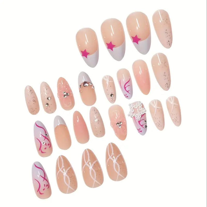 Künstlerische Gel Nagelverlängerungen Brehn