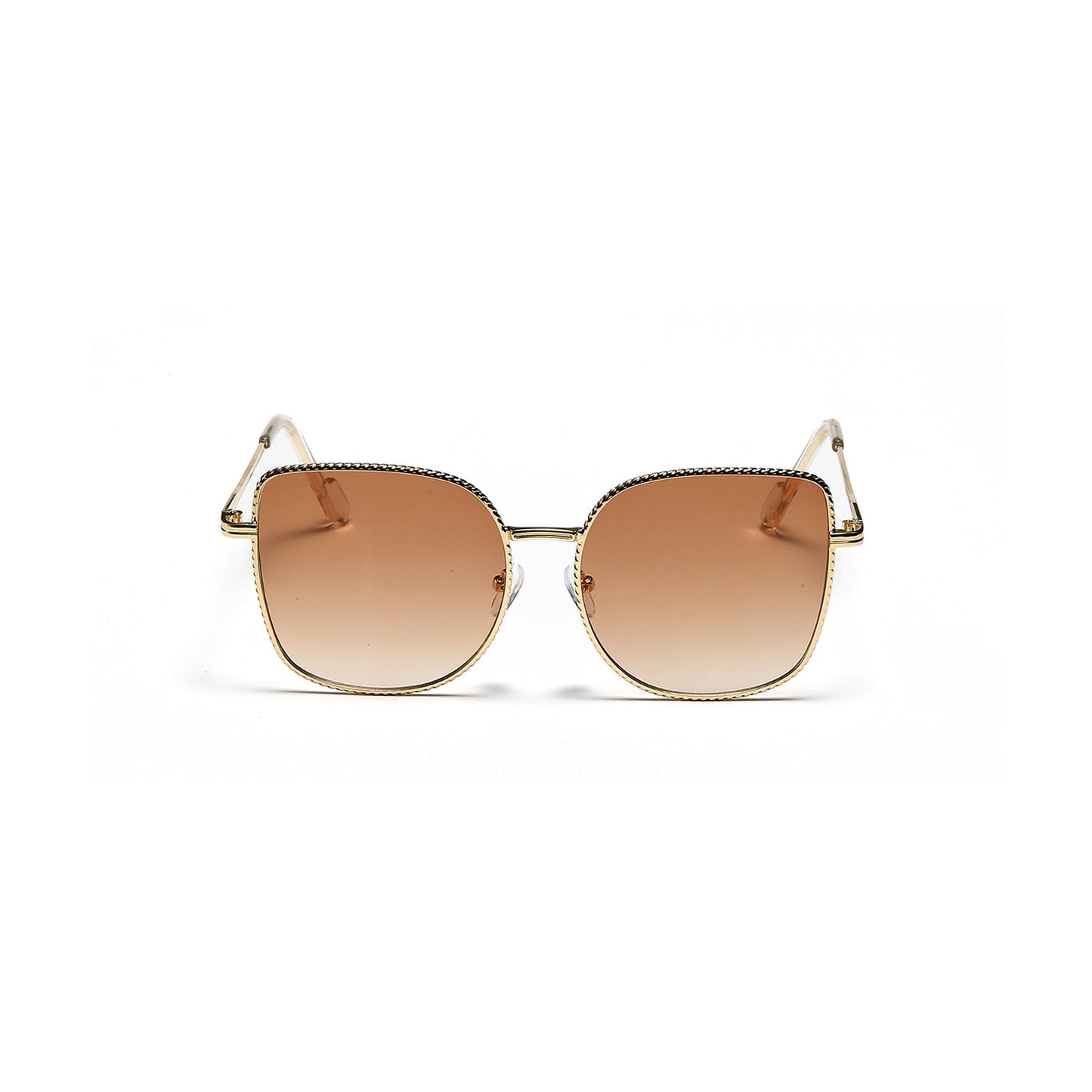 Damen modische oversized Designer-Sonnenbrille mit facettenreichem Rahmen Brehn
