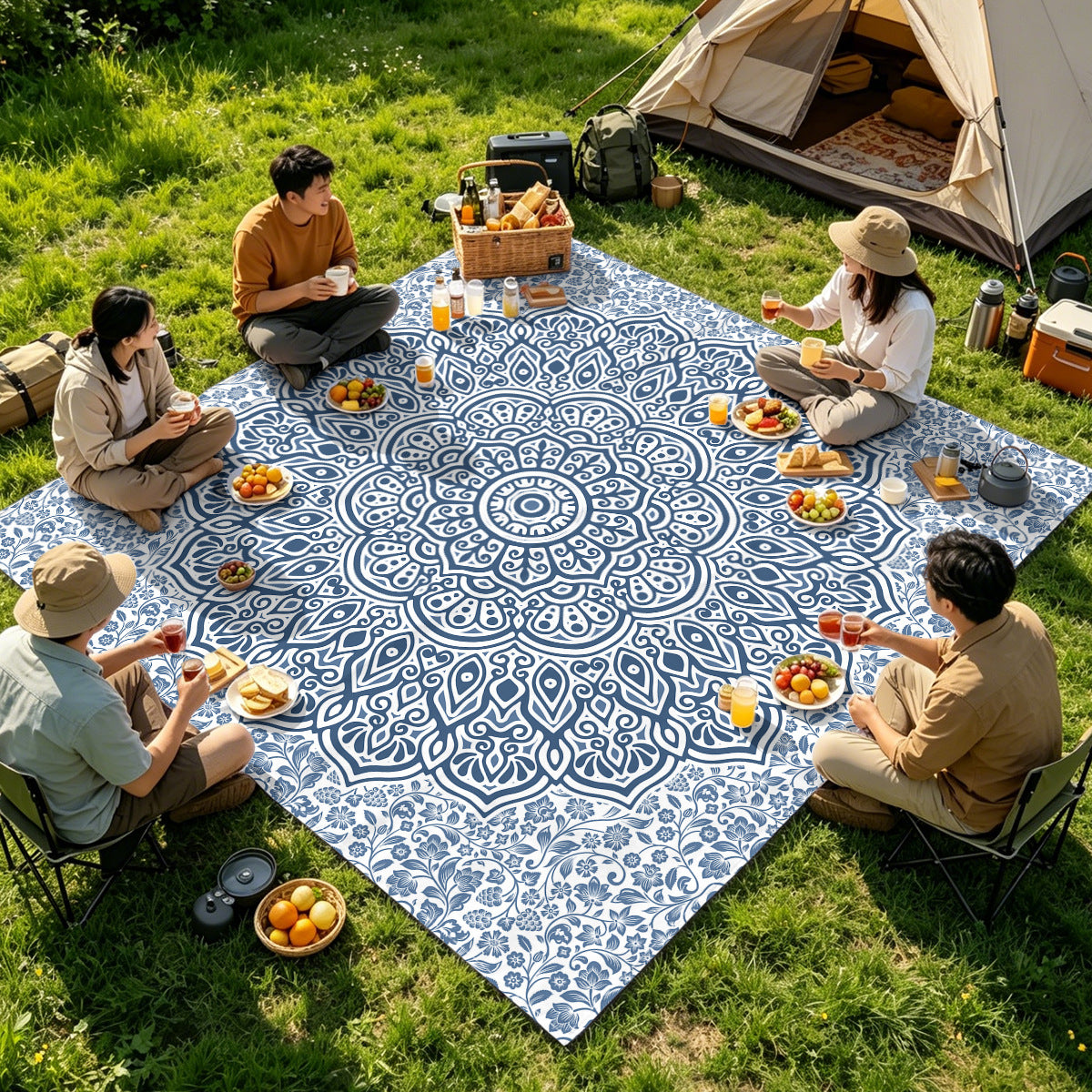 Mandala Design Strandmatte Brehn