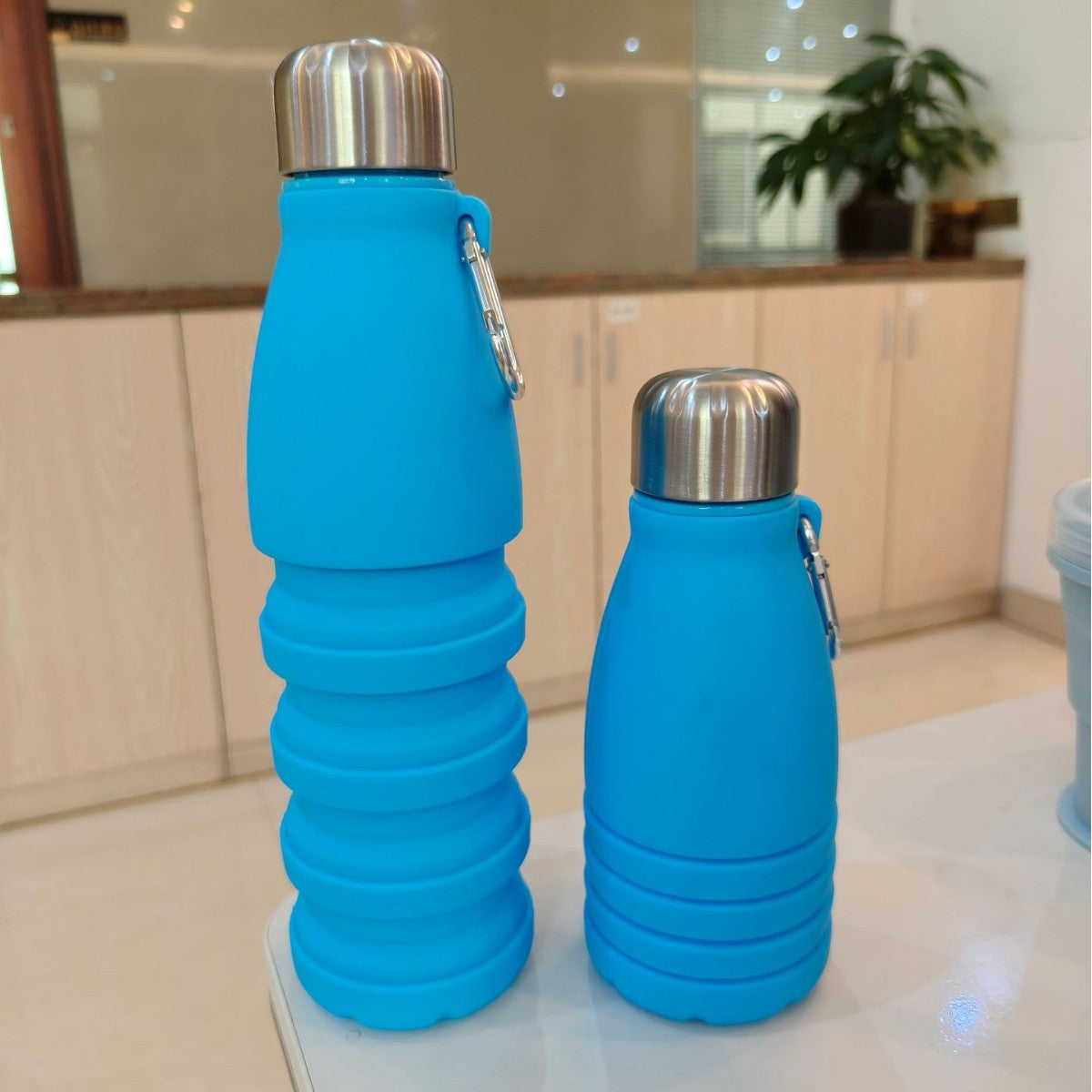 Damen zusammenfaltbare Silikon Wasserflasche Brehn