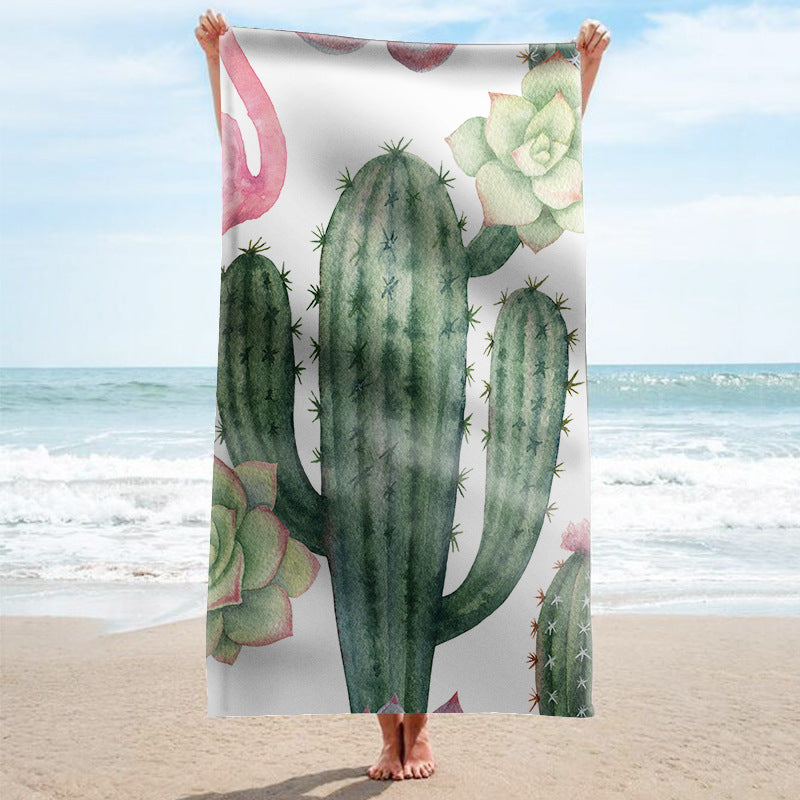 Strandtuch mit tropischem Flamingo-Muster Brehn