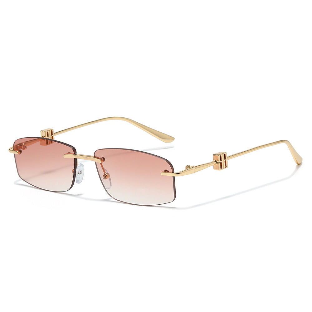 Avant-Garde Minimalistische Rechteck Sonnenbrille Brehn