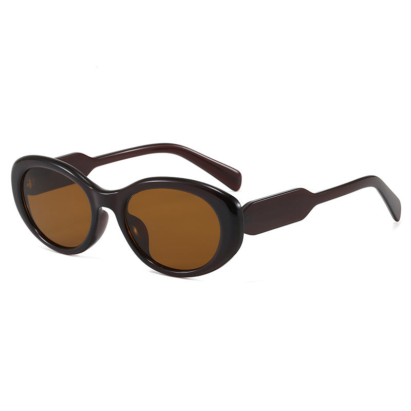 Ultra-modernes ovale Rahmen Sonnenbrille Brehn