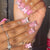 Dekoratives Schleifen Press-On Nagelset Brehn