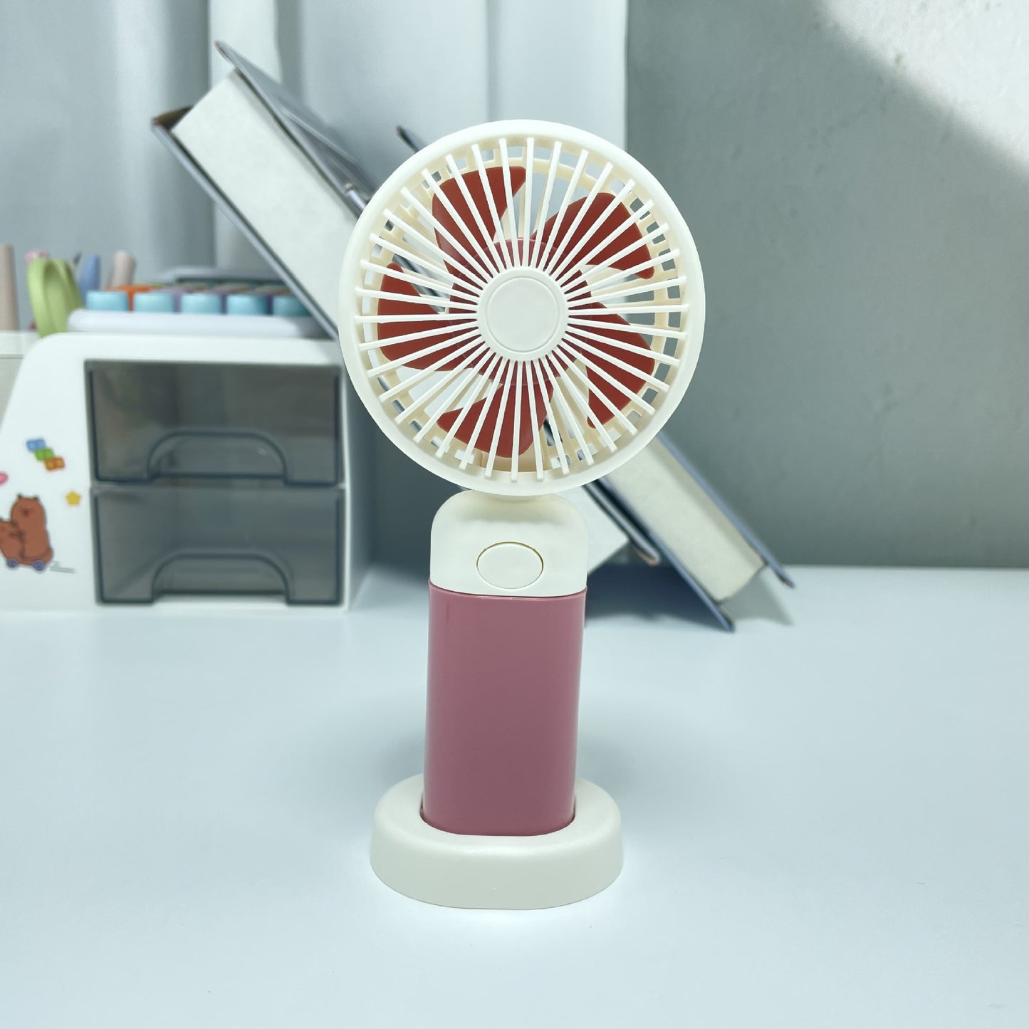Damen Tragbarer Tischventilator mit USB-Anschluss und flexiblem Neigungswinkel Brehn