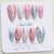 Saisonale Blumen Press-On Nagelkunst Set Brehn