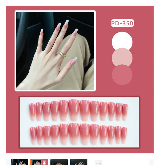 Elegante Gradient Press-On-Nagelspitzen Brehn