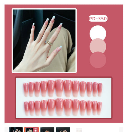 Elegante Gradient Press-On-Nagelspitzen Brehn