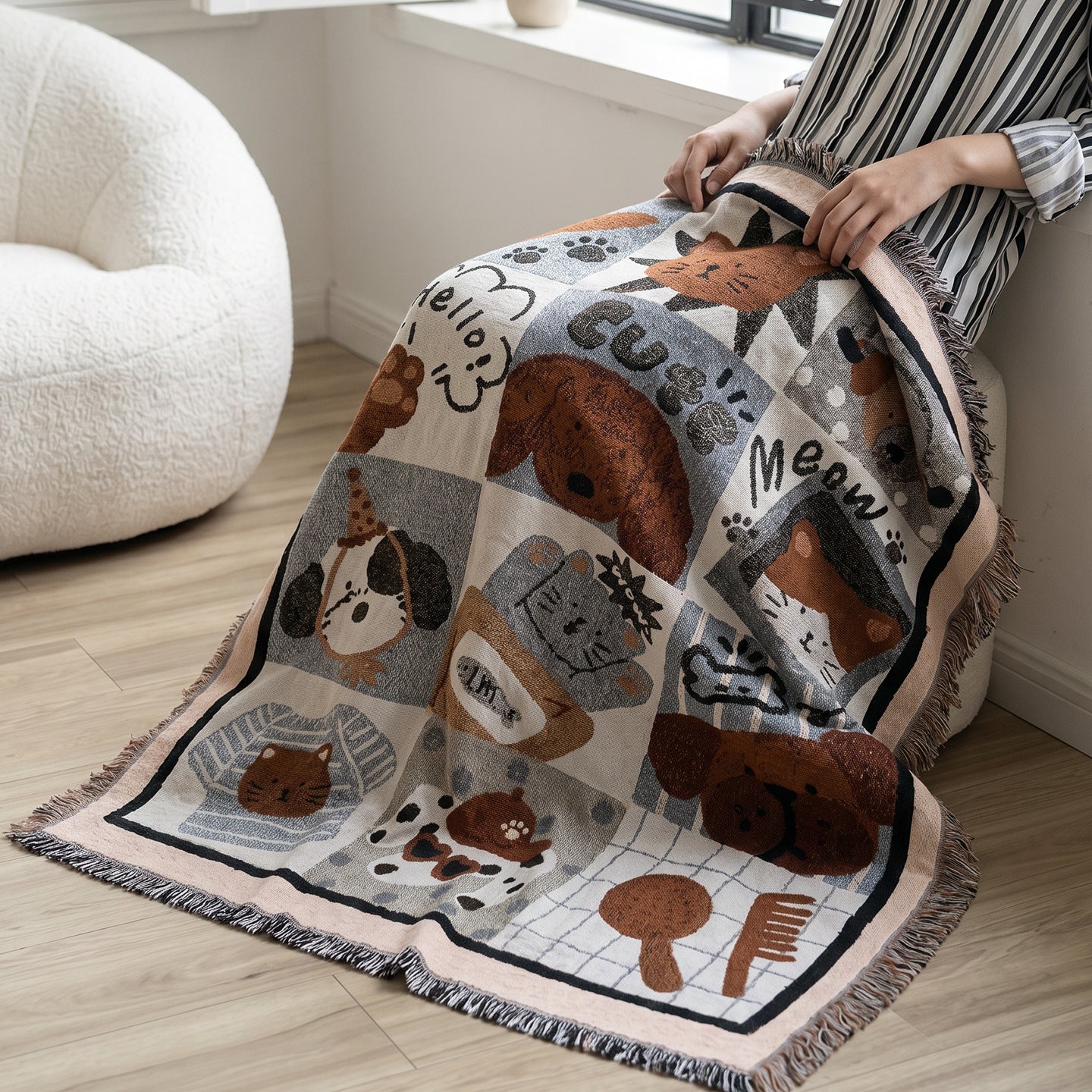 Tiermotiv Kuscheldecke