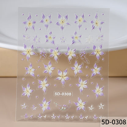 Floral Nail Art Decal Set