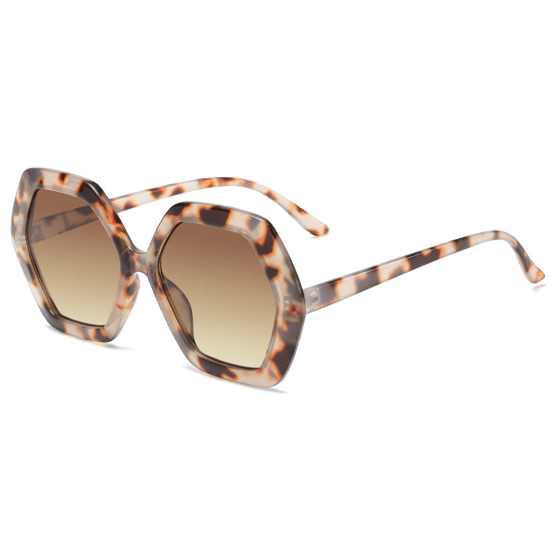 Damen geometrische Sonnenbrille mit modernem Design Brehn