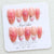 Blumenverzierte Press-On Nagels Set Brehn