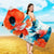 Strandtuch mit floraler Aquarellgestaltung Brehn