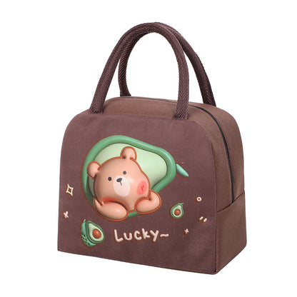 Isolierte Cartoon Lunch Tasche Brehn