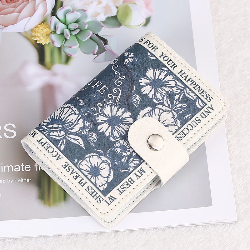 Elegante Rose Druck Geldbörse Brehn