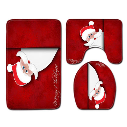 Weihnachts-Themen Badezimmermatte Set